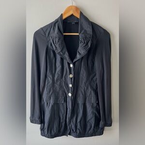 Katherine Barclay Black Women's Lightweight Jacket Mixed Material Size XS